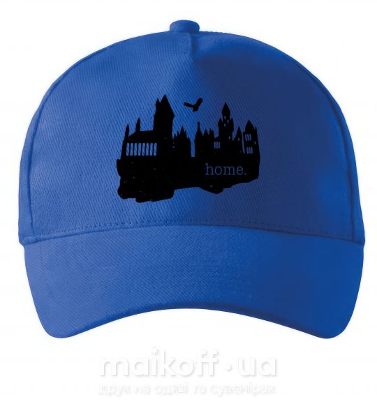 Кепка Hogwarts is like home Ярко-синий фото