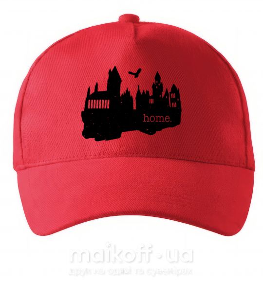 Кепка Hogwarts is like home Красный фото