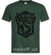 Чоловіча футболка Slytherin logo Темно-зелений фото
