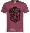 Мужская футболка Slytherin logo Бордовый фото