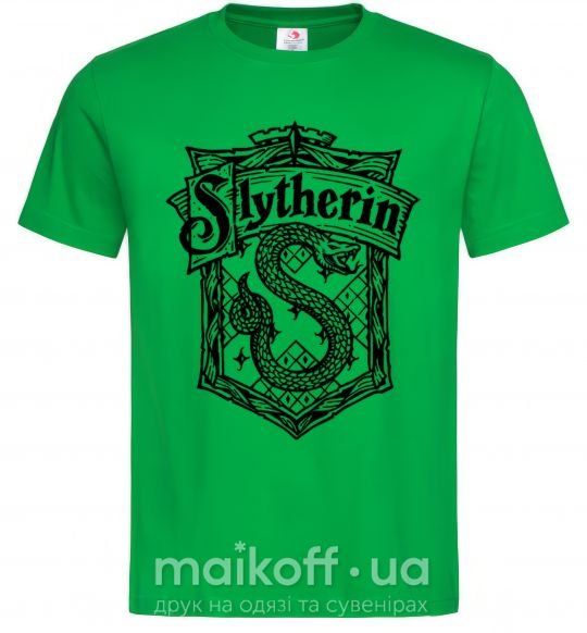 Чоловіча футболка Slytherin logo Зелений фото