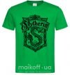 Мужская футболка Slytherin logo Зеленый фото