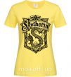 Женская футболка Slytherin logo Лимонный фото
