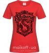 Жіноча футболка Slytherin logo Червоний фото