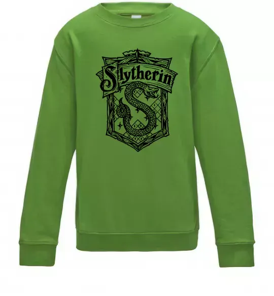Детский Свитшот Slytherin logo Лаймовый фото
