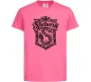 Детская футболка Slytherin logo Ярко-розовый фото