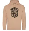 Мужская толстовка (худи) Slytherin logo Песочный фото