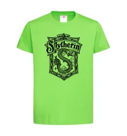 Детская футболка Slytherin logo Лаймовый фото