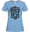 Женская футболка Slytherin logo Голубой фото