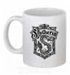 Чашка керамическая Slytherin logo Белый фото