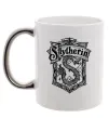Чашка з кольоровою ручкою Slytherin logo Срібло Чашка з кольоровою ручкою Slytherin logo Срібло фото