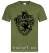 Чоловіча футболка Ravenclaw logo Оливковий фото