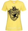 Женская футболка Ravenclaw logo Лимонный фото