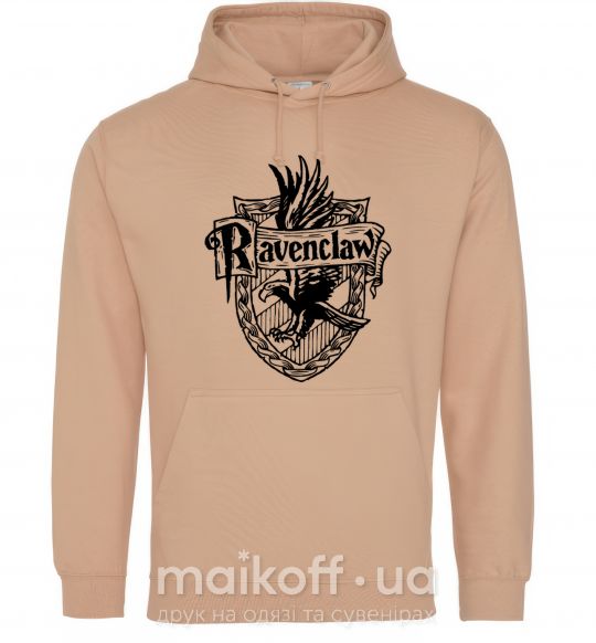 Мужская толстовка (худи) Ravenclaw logo Песочный фото