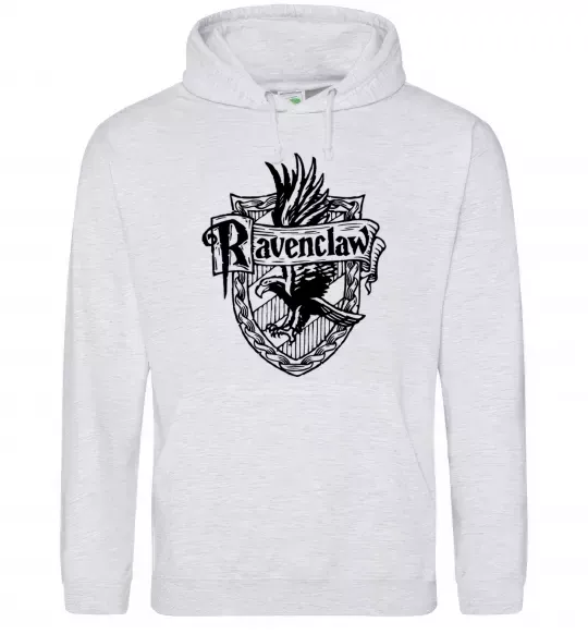 Жіноча толстовка (худі) Ravenclaw logo Сірий меланж фото