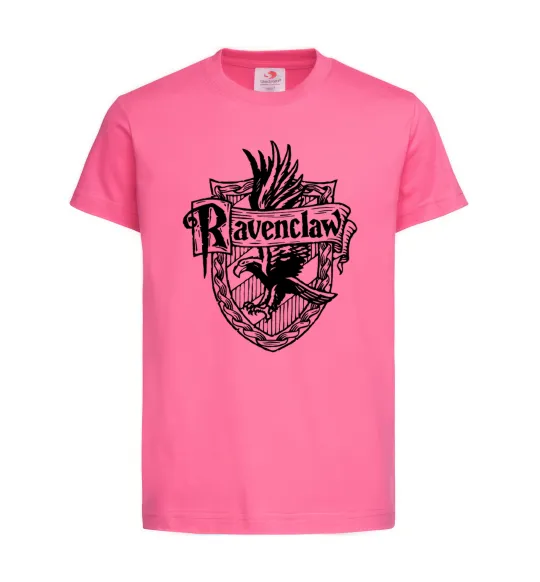 Детская футболка Ravenclaw logo Ярко-розовый фото