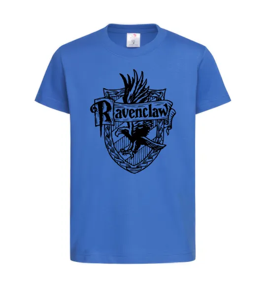 Детская футболка Ravenclaw logo Ярко-синий фото