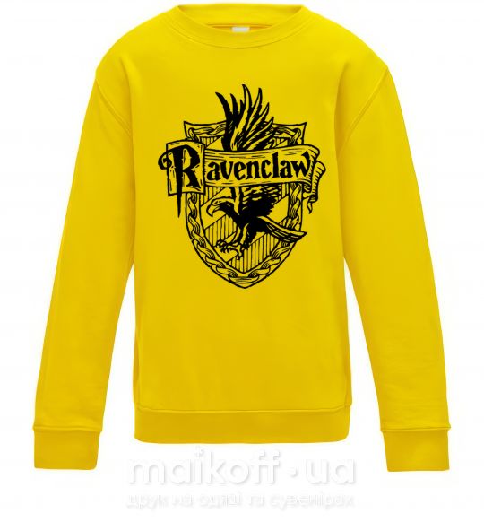 Дитячий світшот Ravenclaw logo Сонячно жовтий фото