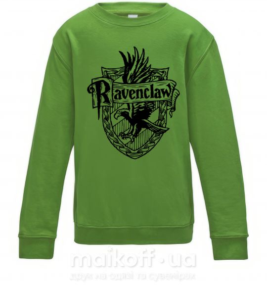 Дитячий світшот Ravenclaw logo Лаймовий фото