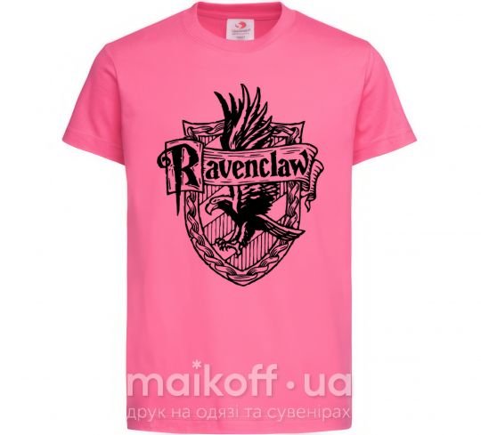 Детская футболка Ravenclaw logo Ярко-розовый фото
