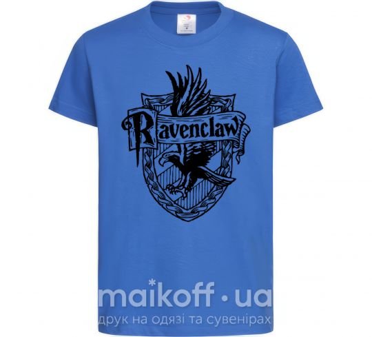 Детская футболка Ravenclaw logo Ярко-синий фото
