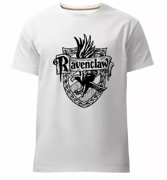 Чоловіча преміум футболка Ravenclaw logo Білий фото