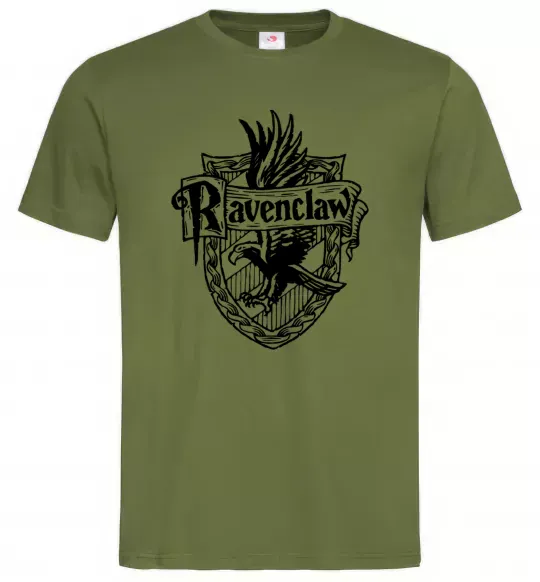 Мужская футболка Ravenclaw logo Оливковый фото