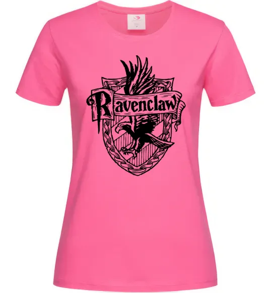 Жіноча футболка Ravenclaw logo Яскраво-рожевий фото