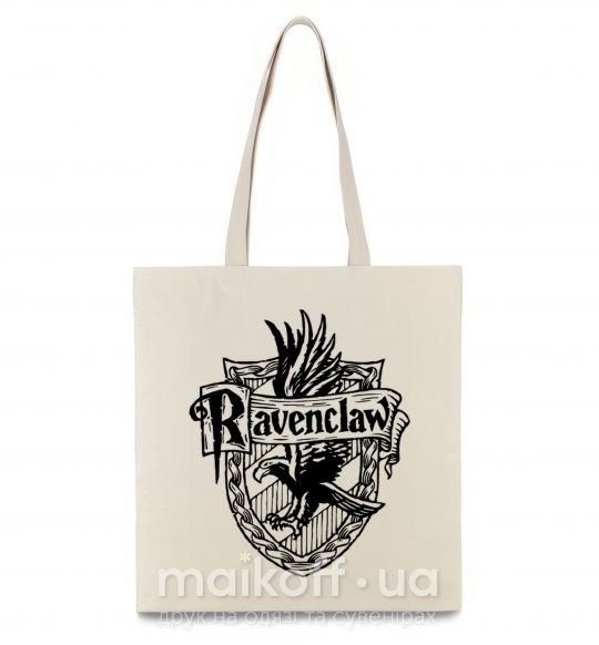 Эко-сумка Ravenclaw logo Бежевый фото