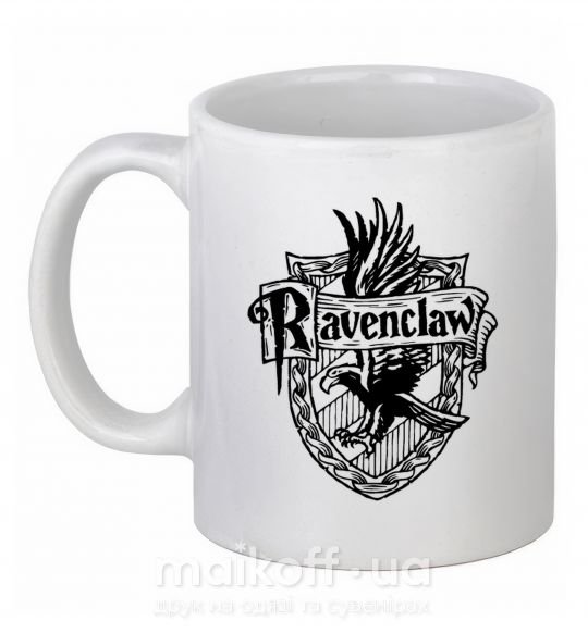 Чашка керамическая Ravenclaw logo Белый фото