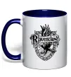 Чашка с цветной ручкой Ravenclaw logo Глубокий темно-синий фото
