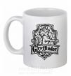 Чашка керамічна Gryffindor logo Білий фото