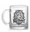Чашка скляна Gryffindor logo Прозорий фото