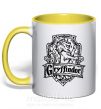Чашка с цветной ручкой Gryffindor logo Солнечно желтый фото