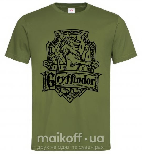 Мужская футболка Gryffindor logo Оливковый фото