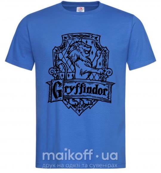 Чоловіча футболка Gryffindor logo Яскраво-синій фото