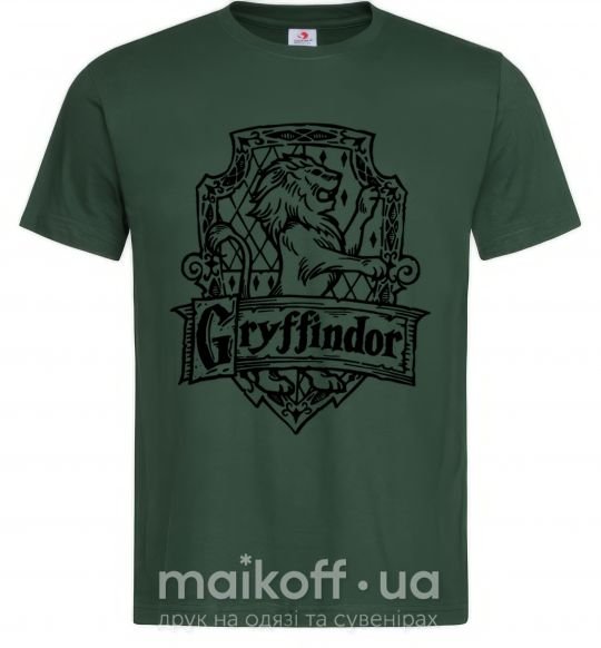 Мужская футболка Gryffindor logo Темно-зеленый фото