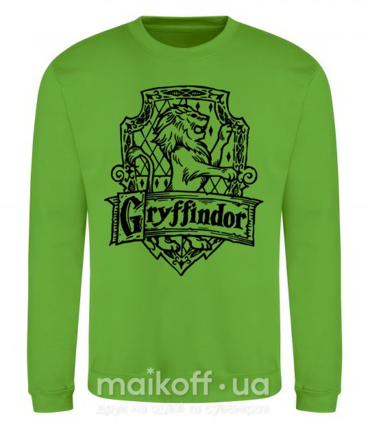 Свитшот Gryffindor logo Лаймовый фото