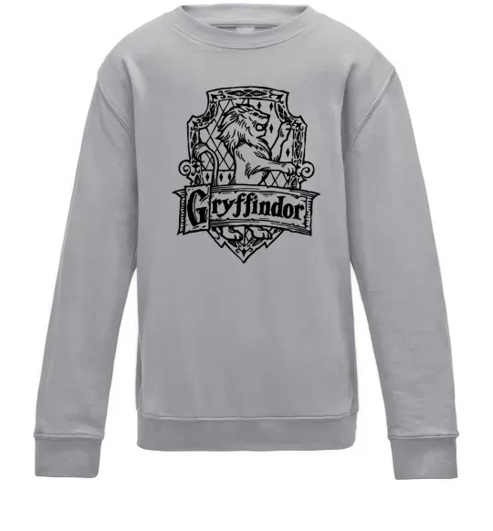 Дитячий світшот Gryffindor logo Сірий меланж фото