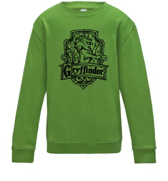Дитячий світшот Gryffindor logo Лаймовий фото