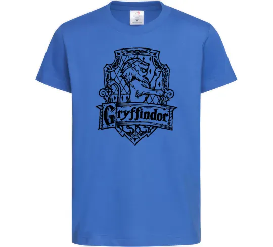 Дитяча футболка Gryffindor logo Яскраво-синій фото