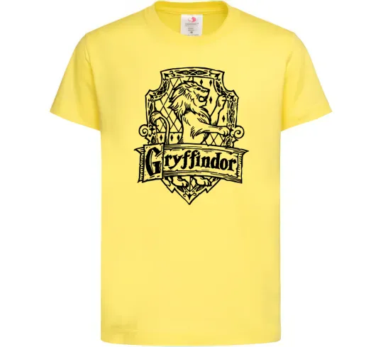 Дитяча футболка Gryffindor logo Лимонний фото