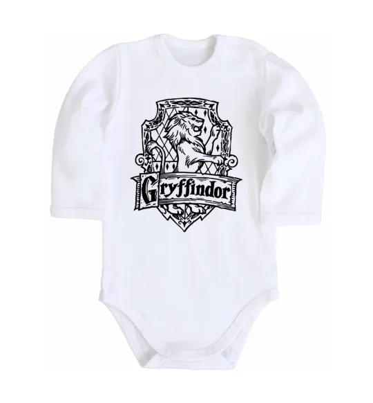 Детский боди Gryffindor logo Белый фото