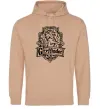 Мужская толстовка (худи) Gryffindor logo Песочный фото