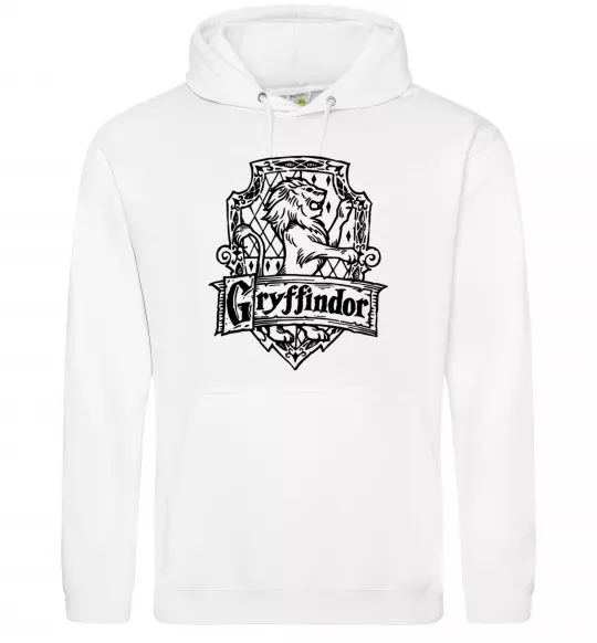 Жіноча толстовка (худі) Gryffindor logo Білий фото