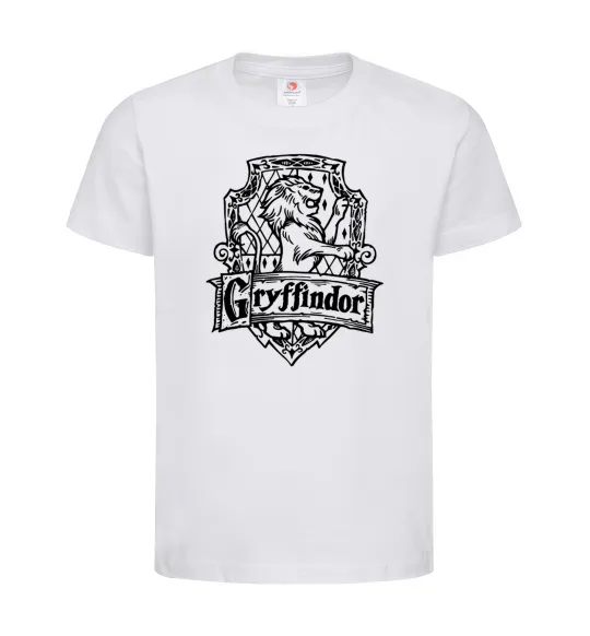 Детская футболка Gryffindor logo Белый фото