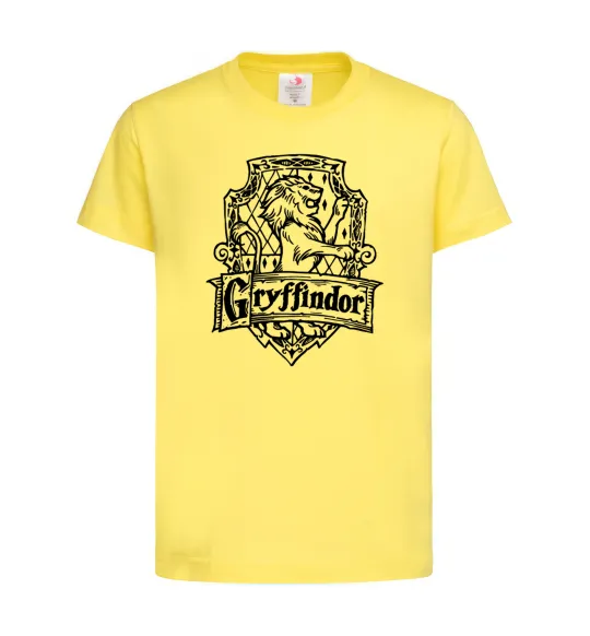 Детская футболка Gryffindor logo Лимонный фото