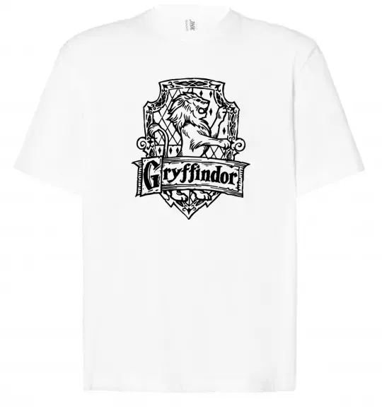 Футболка Оверсайз Gryffindor logo Білий фото