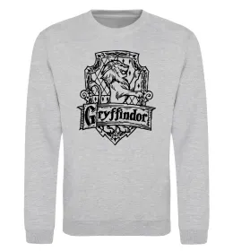 Свитшот Gryffindor logo Серый меланж фото