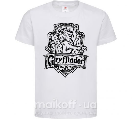 Детская футболка Gryffindor logo Белый фото